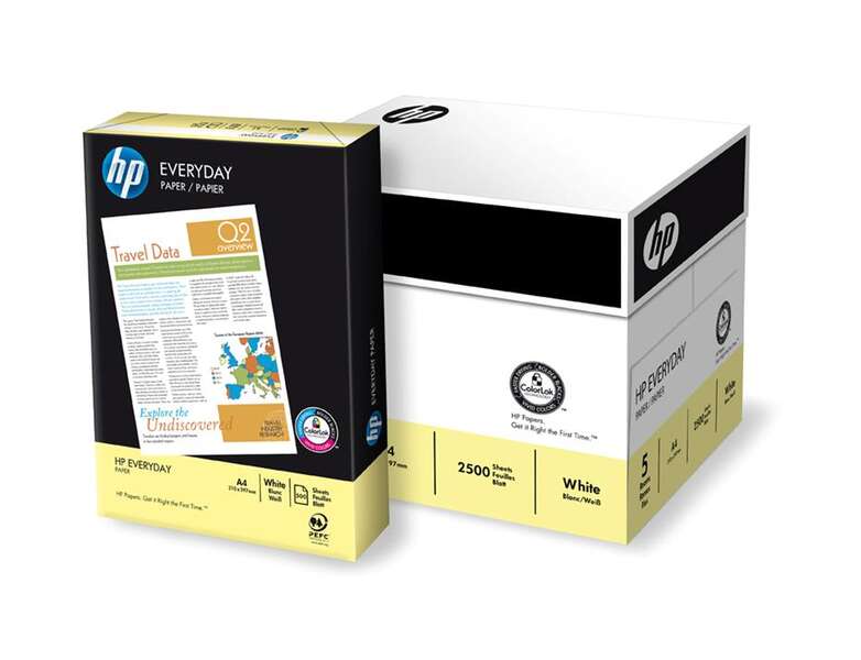HP Papel A4 Everyday 500 Hojas Blanco - Cantidad: 5