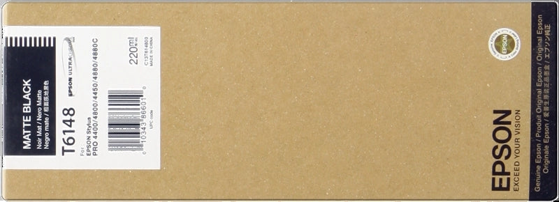 Epson T6148 Negro Mate Cartucho de Tinta Original - C13T614800