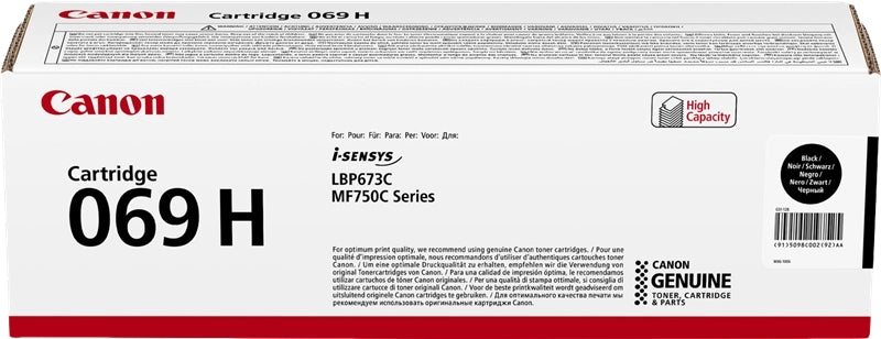 Canon 069H Negro Cartucho de Toner Original - 5098C002