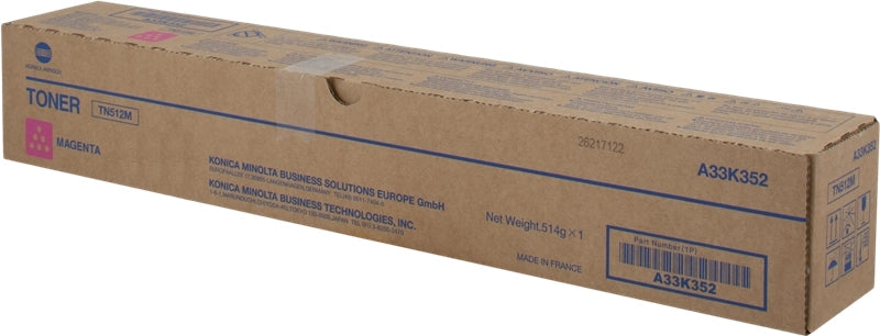 Konica Minolta TN512 Magenta Cartucho de Toner Original - TN512M/A33K352