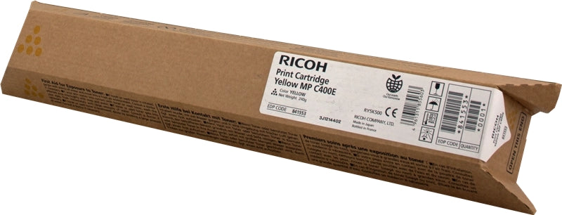 Ricoh Aficio MP-C300/MP-C400/MP-C401 Amarillo Cartucho de Toner Original - 842236/842041/841553/841302