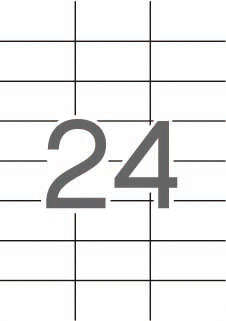 Apli Etiquetas Translucidas Resistentes Intemperie 70.0 x 37.0mm 20 Hojas