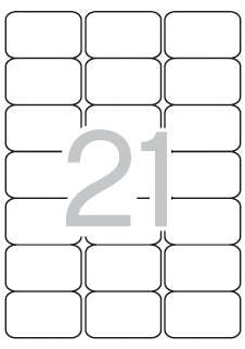 Apli Etiquetas Translucidas Resistentes Intemperie 63.5 x 38.1mm 20 Hojas