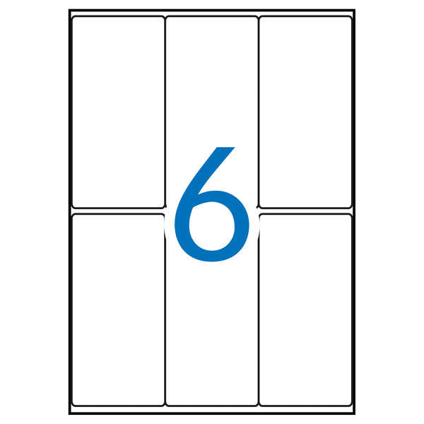 Apli Etiquetas A5 Blancas 49.0 x 100.0mm 15 Hojas