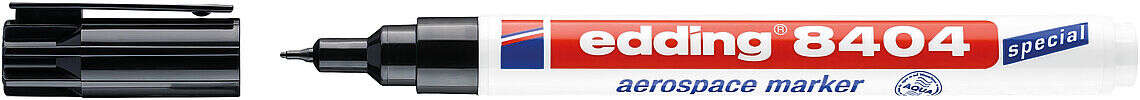 Edding 8404 Rotulador Aeroespacial Permanente - Escribe sobre Metal - Punta Redonda - Trazo 0.75mm -