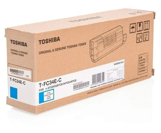 Toshiba T-FC34EC Cyan Cartucho de Toner Original - 6A000001809