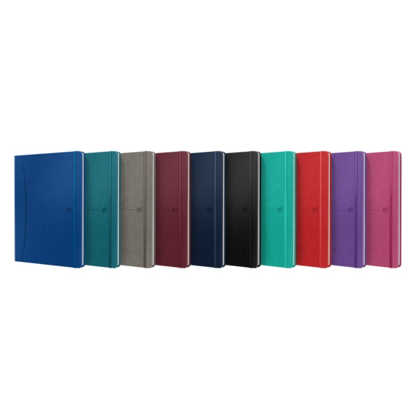 Oxford Signature Cuaderno Cosido Tapa Extradura B5 - 1 Linea - 80 Hojas - Colores Surtidos - Cantidad: 10