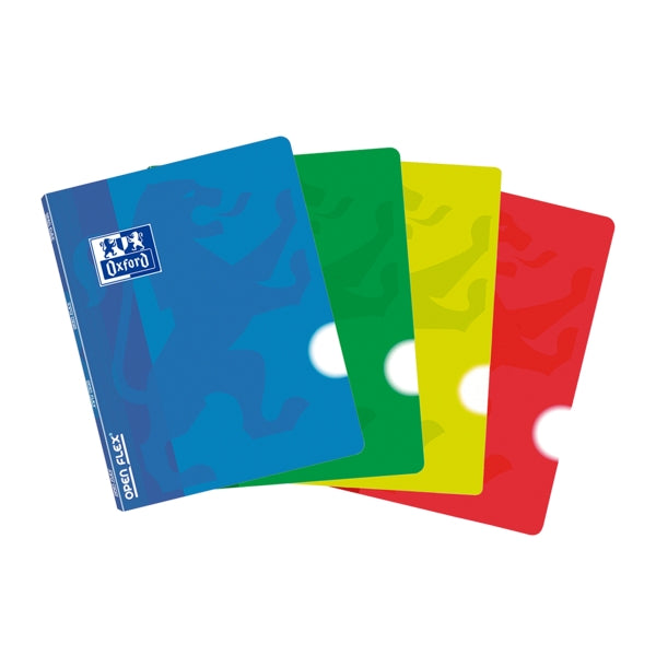 Oxford School Classic Openflex A5 - Tapa de Plastico - Libreta Grapada - Liso - 48 Hojas - Colores Surtidos - Cantidad: 10