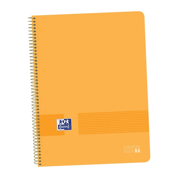 Oxford Live&Go A4+ Cuaderno de Plastico - Tapa Resistente - Formato A4+ - 80 Hojas Cuadriculadas 5x5 - Cantidad: 5