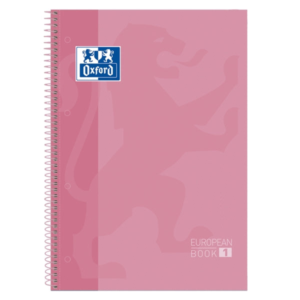 Oxford School Classic A4+ Europeanbook - Tapa Extradura - 80 Hojas - Color Rosa Chicle - Cantidad: 5