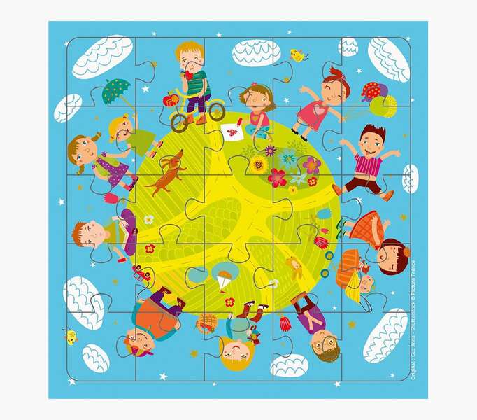 Pictura Tarjeta Puzzle - 15.5x15.5cm - Tematica Infantil - 25 Piezas - Incluye Sobre Blanco - Certificacion FSC