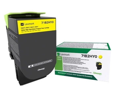 Lexmark CS417/CX417/CS517/CX517 Amarillo Cartucho de Toner Original - 71B2HY0/71B0H40