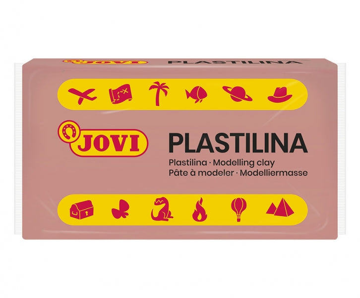 Jovi Caja de 30 Pastillas de Plastilina 50G - Muy Moldeable - No Se Seca - sin Gluten - Libre de Alergenos - No Toxica - Color Rosa