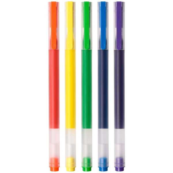 Xiaomi High-Capacity Pack de 5 Boligrafos de Gel - Punta 0.5mm - Alta Capacidad - Secado Rapido - Co
