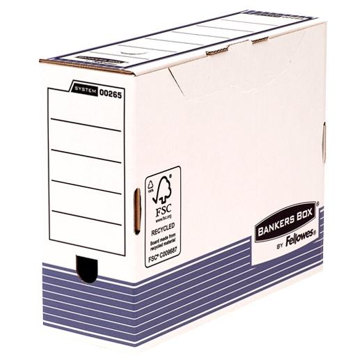 FELLOWES CAJA DE ARCHIVO DEFINITIVO 100MM A4 SYSTEM AZUL