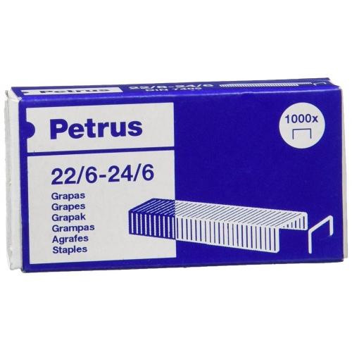 PETRUS GRAPAS 22/6-24/6 GALVANIZADAS -CAJA DE 1000 -25U-