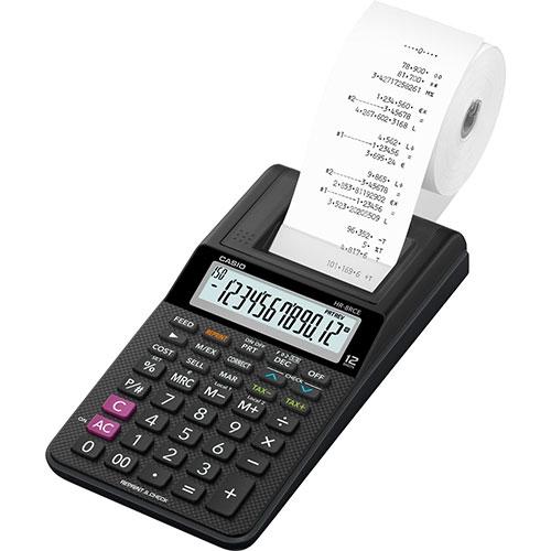 CASIO CALCULADORA DE OFICINA CON IMPRESORA NEGRO HR-8RCE