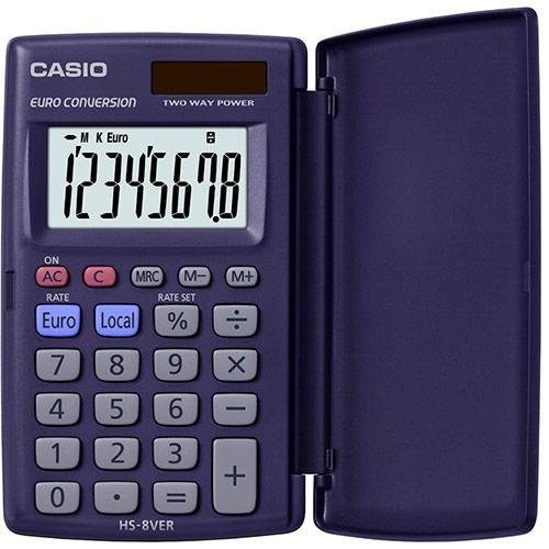 CASIO CALCULADORA DE OFICINA VIOLETA OSCURO HS-8VER