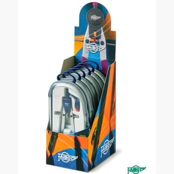 FAIBO EXPOSITOR COMPÁS SERIE BLUE-LINE MICROMÉTRICO BRAZOS ARTICULADOS 301T 6 UNIDADES