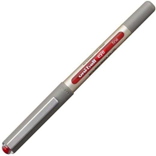 UNIBALL ROLLERBALL EYE FINE UB-157 0.7MM ROJO CAJA 12 UD