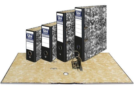 UNISYSTEM ARCHIVADOR PALANCA NOVOCLAS 65MM A4 CARTÓN FORRADO NEGRO