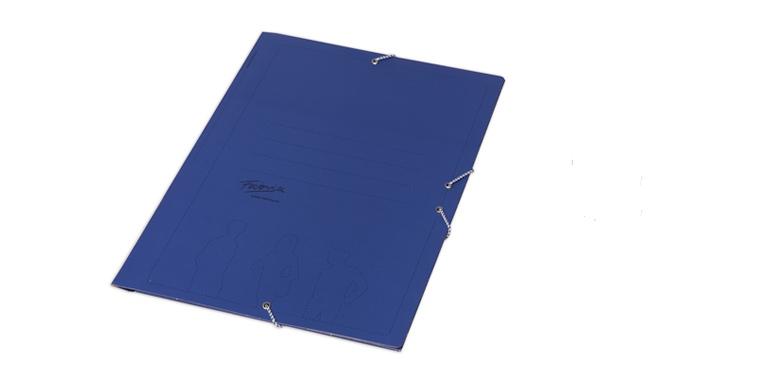 FABRISA CARPETA DE GOMAS AZUL BASICA CON TRES SOLAPAS FOLIO -5U-