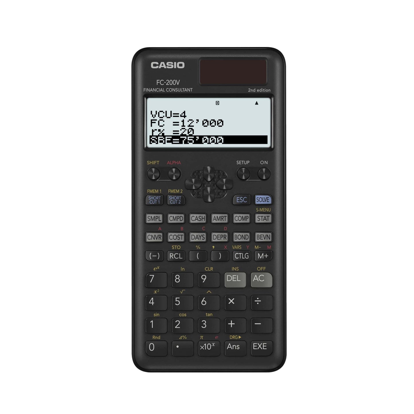 CASIO CALCULADORA CIENTÍFICA PILAS Y SOLAR PROGRAMABLE 4 LÍNEAS LCD 10+2 Y 15 DÍGITOS