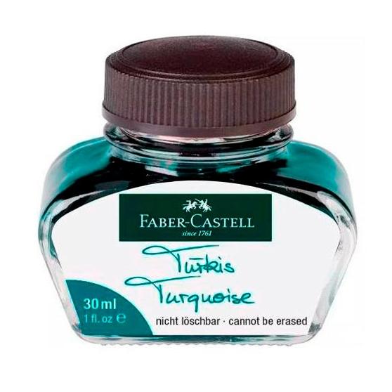 FABER CASTELL TINTERO 30ML TINTA BORRABLE TURQUESA