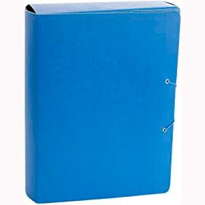 FABRISA CARPETA DE PROYECTOS 7CM FOLIO CIERRE DE BOTA C/GOMAS CARTÓN GOFRADO AZUL