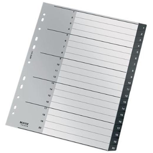 LEITZ ÍNDICE MULTITALADRO DINA A4 MAX PESTAÑAS 1-20