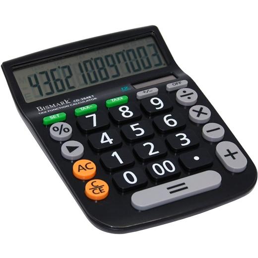 BISMARK CALCULADORA CD-2648T 12 DÍGITOS NEGRO