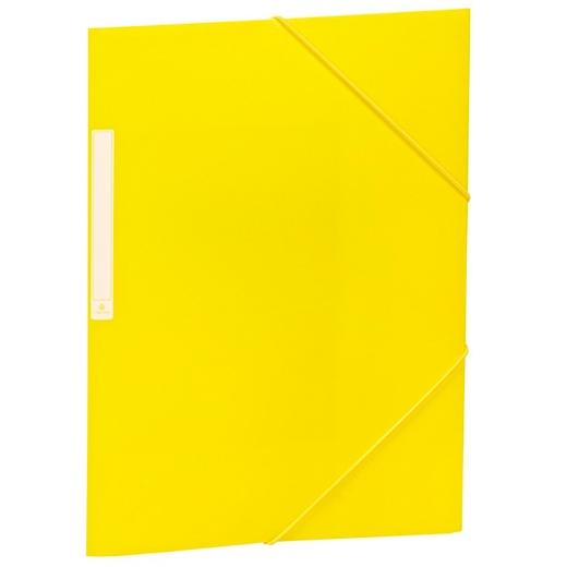 CARCHIVO CARPETA 3 SOLAPAS FOLIO C/GOMAS PP OPACO AMARILLO