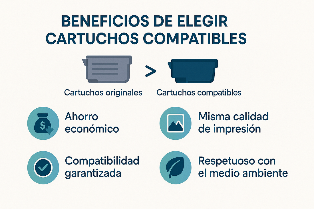 Por qué elegir cartuchos compatibles para tu impresora