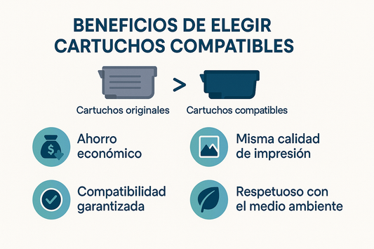 Por qué elegir cartuchos compatibles para tu impresora