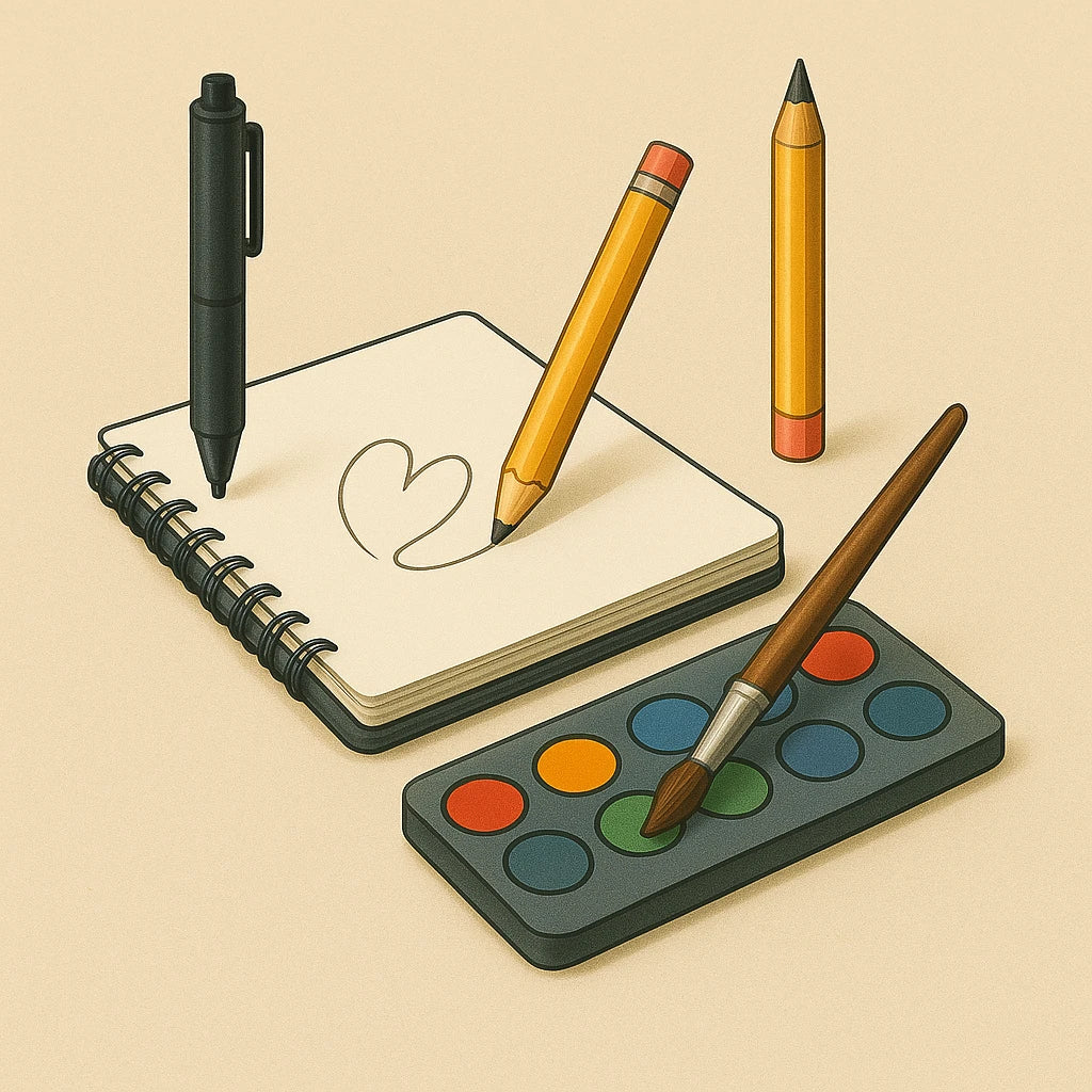 Escribir, dibujar y colorear