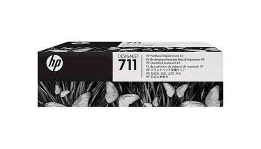 HP 711 Cabezal de Impresion Original + Pack de 4 Cartuchos de Tinta - C1Q10A