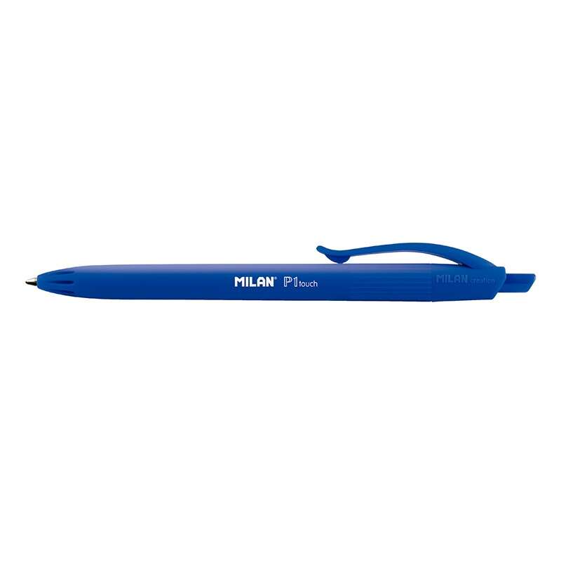 Milan P1 Touch Boligrafo de Bola Retractil - Punta Redonda 1mm - Tinta con Base de Aceite - Escritur