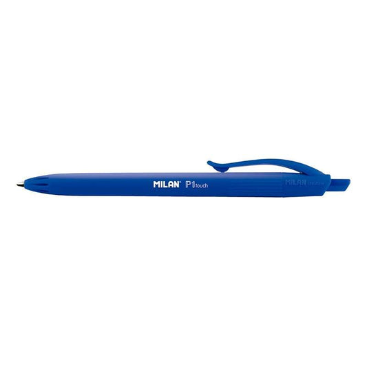 Milan P1 Touch Boligrafo de Bola Retractil - Punta Redonda 1mm - Tinta con Base de Aceite - Escritur