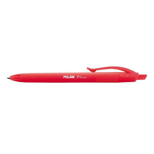 Milan P1 Touch Boligrafo de Bola Retractil - Punta Redonda 1mm - Tinta de Aceite - Escritura Suave -