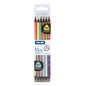 Milan Pack de 6 Lapices Bicolores Triangulares - Mina de 2.9mm - Forma Ergonomica - Resistente a la