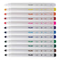 Milan Pack de 11 Rotuladores Borrables + 1 Rotulador Borrador - Punta Conica 5mm - Tinta al Agua - L