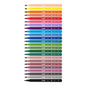 Milan Pack de 24 Rotuladores Triangulares - Punta Fina Conica 2mm - Tinta al Agua - Lavable - Colore