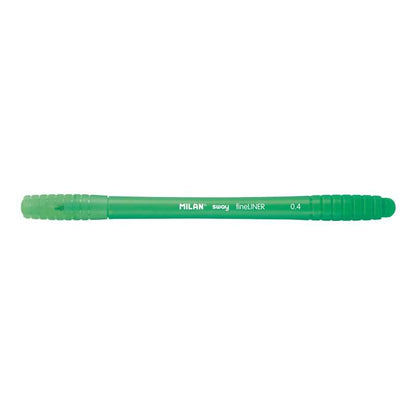 Milan Sway Fineliner Rotulador - Punta Fina 0.4mm - Ergonomico - Tinta al Agua - Color Verde Claro