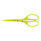 Milan Tijeras Oficina Acid con Cuchilla de Acero Inoxidable - Mango de Plastico Simetrico - Longitud 17cm - Color Amarillo