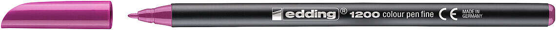 Edding 1200 Rotulador - Punta Redonda - Trazo 1mm. - Tinta con Base de Agua - Color Magenta