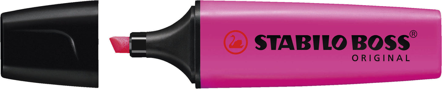 Stabilo Boss 70 Rotulador Marcador Fluorescente - Trazo entre 2 y 5mm - Recargable - Tinta con Base