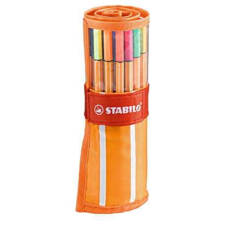 Stabilo Point 88 Pack de 30 Rotulador de Punta Fina de Fibra - Trazo de 0.4mm. - Tinta con Base de A