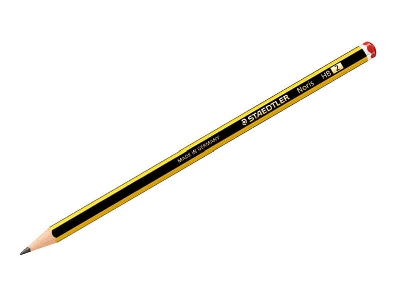 Staedtler Noris 120-2 Lapiz de Grafito Hexagonal HB - Mina Ultrarresistente de 2mm - Madera de Bosqu