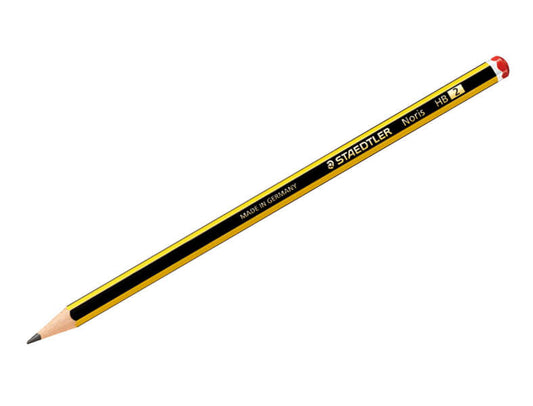 Staedtler Noris 120-2 Lapiz de Grafito Hexagonal HB - Mina Ultrarresistente de 2mm - Madera de Bosqu