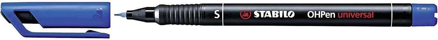 Stabilo OHPen Rotulador Permanente - Punta Superfina - Trazo de 0.4mm - Agarre Antideslizante - Tapo